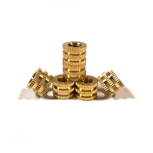 Injection molding Knurled threaded Brass m8 m6 m5 m4 m3 insert nut Customized processing