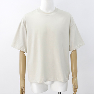 เสื้อยืดแฟชั่นผู้ชายทรงบ็อกซ์ ผ้าคอตตอน โอเวอร์ไซส์ คอกลม ไหล่ตก ไซส์ใหญ่ เสื้อยืดพื้นฐาน แขนสั้น ทรงบ็อกซ์ - Product Image 2
