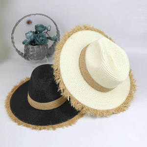 Sombrero de Paja de Ala Ancha para Mujer, para Viajes al Aire Libre, Verano, Protección Solar, Estilo Fedora, Panamá, Playa - Product Image 5