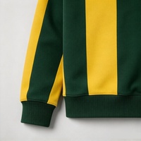 Pull à col rond pour homme, collection automne 2026, à rayures colorées, 100 % coton, coupe ample, respirant, séchage rapide, style décontracté streetwear