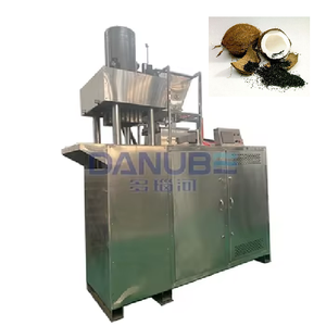 Thép không gỉ thủy lực vỏ dừa than bánh Máy làm - Product Image 1