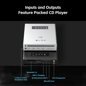 SHANLING EC MINI CD Player Hi-Fi Qualidade BT DAC/AMP Hi-Res Áudio 2x ESS ES9219 Ricore RT6863 Chips 3.5/4.4mm/<span class=keywords><strong>RCA</strong></span> Saídas - Product Image 4