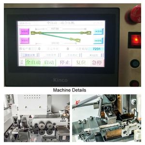 Équipement de sertissage de connecteur de câble combiné automatique deux en un Machine de sertissage de dénudage de fils à 3 côtés OEM - Product Image 5