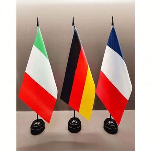 <b>Small</b> Size Ethiopia-Themed All Countries Nation Souvenir Metal Pole for Party Decorations and Promotional Use <b>Desk</b> Flag - Product Image 5