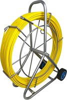 Machine automatique de tirage de câble à fibre optique 12 mm 300 mètres, avec tiges de tirage de câble 200 m pour enroulement et tirage de câbles colorés de taille moyenne