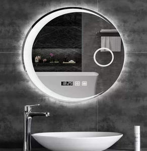 Espejo de tocador LED Circular moderno Premium, interruptor inteligente de pantalla táctil antivaho para baño, salón, sala de estar, hoteles, hospitales - Product Image 4