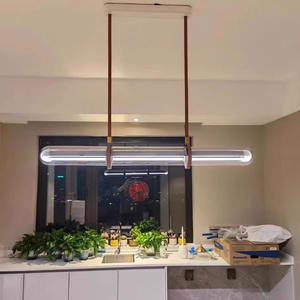 Suspension luminaire longue en ciment pour <span class=keywords><strong>restaurant</strong></span> et maison, design moderne et minimaliste, économe en énergie, intensité réglable - Product Image 2