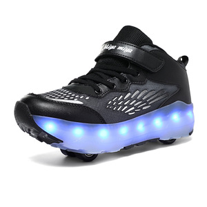 Chaussures à roulettes Miya Kids avec lumières LED rechargeables, double roues, pour enfants, vêtements de sport - Product Image 5