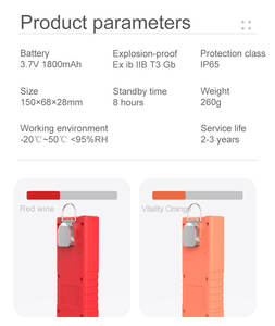 <span class=keywords><strong>Detector</strong></span> de Gás Multiuso H2S O2 CO LEL Portátil 4 em 1 Metano Sulfeto de Hidrogênio Monóxido de Carbono Oxigênio Alta Precisão Som de Vibração - Product Image 3