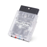 Adaptateur récepteur Bluetooth BlueRetro pour manette PS1 PS2, convertisseur audio-vidéo, communication filaire en plastique, style rétro bleu
