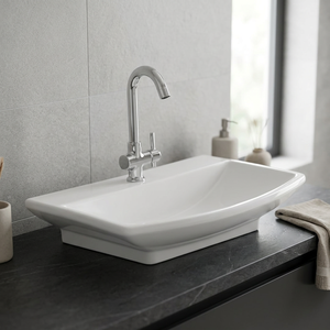 อ่างล้างหน้า lavabo พอร์ซเลนทรงกลมสำหรับห้องครัวห้องน้ำบ้านเซรามิคสุขภัณฑ์อ่างล้างหน้าอินเดีย - Product Image 4