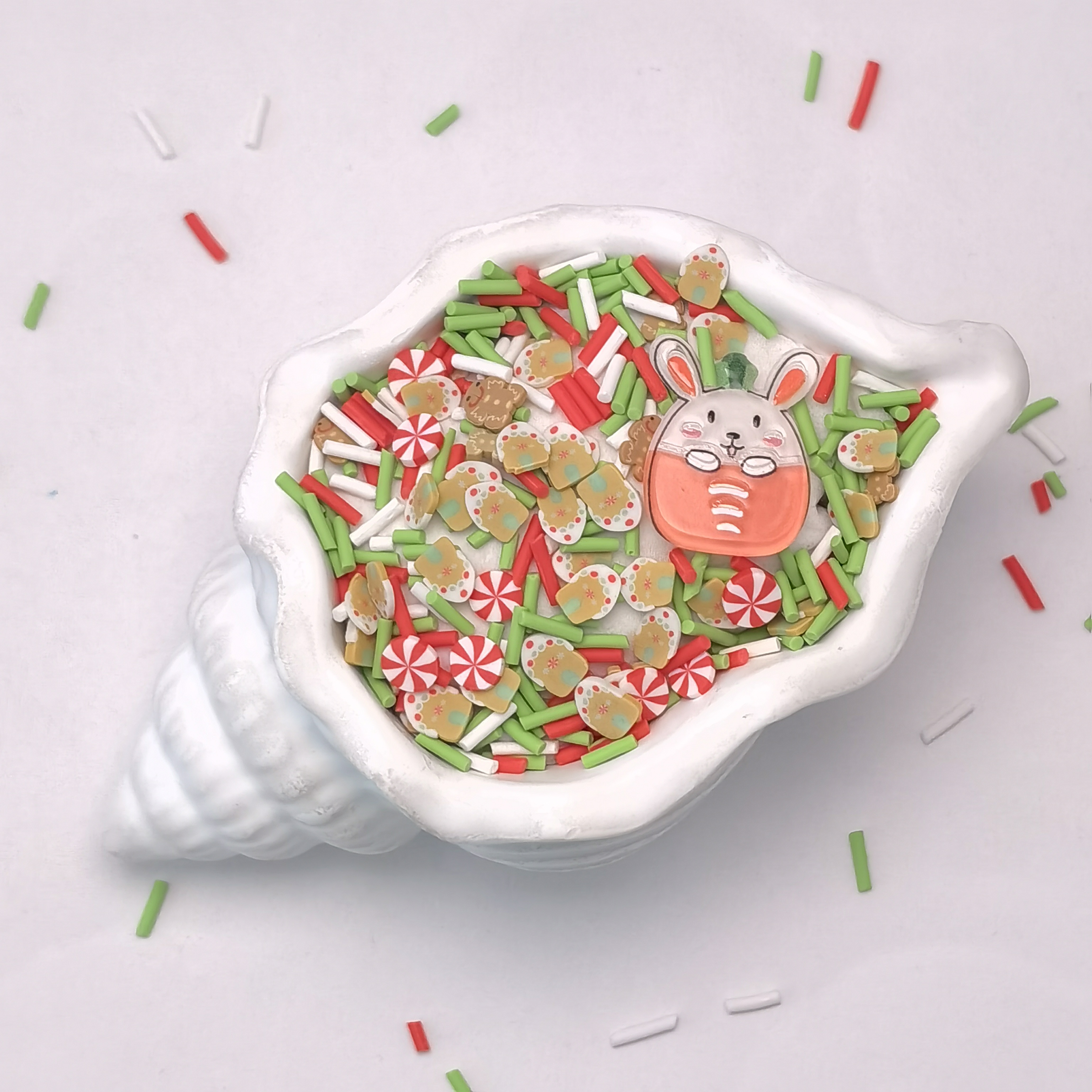 decorative clay pieces