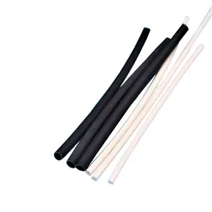 Silicone Rubber Braided sleeving heat shrink tube White black 1.5-16mm Insulation Sleeving supported customization