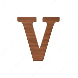 Ilan Lettera Decorativa in Legno V 15Cm Decorazione da Parete - Product Image 2