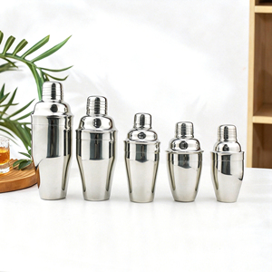 व्यक्तिगत कस्टम लोगो 700 मिलीलीटर हेवीवेट बिल्ट-इन-स्ट्रेनर बार कोबलर शेकर बारटेंडर कॉकटेल पेय - Product Image 4