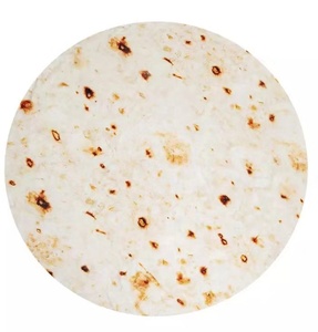 Vendita calda personalizzata cobija de burrito pattern Custom cute round flanella fleece double sided tortilla coperta - Product Image 2