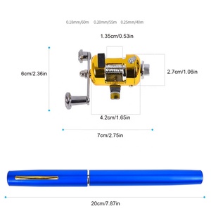 High Quality <strong>Pen</strong> Shape Portable <strong>Pocket</strong> Telescopic <strong>Mini</strong> <strong>Fishing</strong> <strong>Rod</strong> Pole Folded <strong>Fishing</strong> <strong>Rod</strong> With Reel - Product Image 5