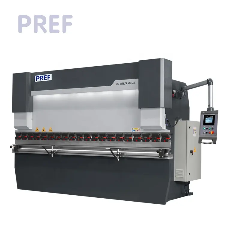 Máquina dobladora de frenos de prensa hidráulica Manual PREF automática NC/CNC WC67K para doblado de láminas de Metal con 40t/3200 2500 125t