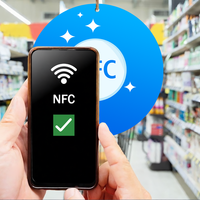Plaque de suspension professionnelle en PVC étanche avec puce NFC et RFID NTAG213 215 216 pour réseaux sociaux, adhésion et paiement