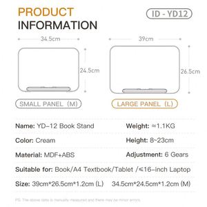 Produtos com Frete Grátis Yd12 Suporte de Leitura Creme MDF ABS para Leitura, Escrita e Desenho para Distribuição, Suporte Personalizado para Tablet - Product Image 6