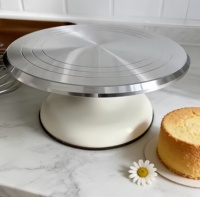 Kuchen-Drehteller Kuchen-Dekorations-Tisch Haushalts-Backwerkzeuge DIY Dekorations-Drehteller 10 Zoll/12 Zoll Aluminiumlegierung