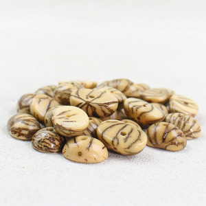 Ling Gusi Half Circle Golden <b>Thread</b> Bodhi Seeds Round <b>Beads</b> For Bracelet Jewelry Findings - Product Image 3