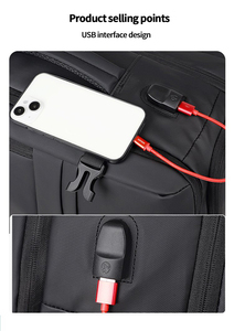Nuovo Zaino Casual da Uomo alla Moda, Grande Capacità, Leggero, per Scuola, Laptop, Viaggi d'Affari - Product Image 5