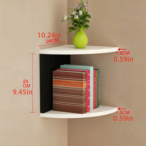Estante de pared de 5 niveles, estantería de esquina, estantes flotantes de esquina, organizadores de cocina, almacenamiento, arte para sala de estar, decoraciones para el hogar - Product Image 5
