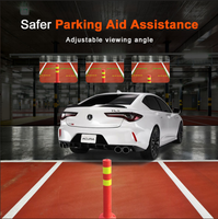 AOEDI AD-813 Caméra de bord à double objectif Rétroviseur de véhicule Moniteur DVR Écran d'interface de boîte automatique Android Affichage CarPlay de voiture