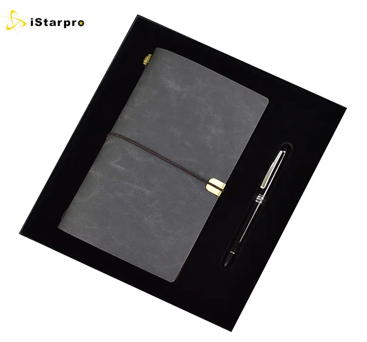 Promotional Gift Sets Advertising Best Price Personalized Gel Pen A6 Notebook 2 In 1 Gift Set