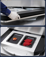 Machine d'emballage sous vide automatique VSP pour barquettes de viande, aliments, repas surgelés et poisson