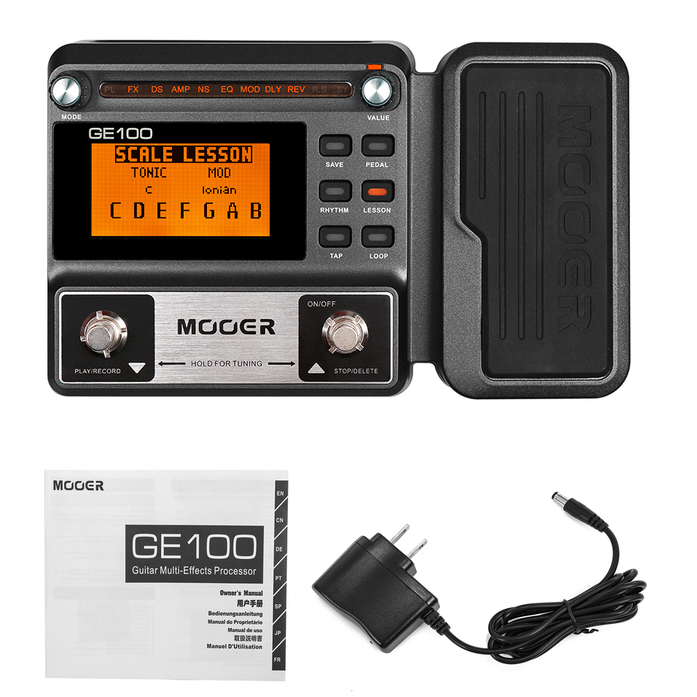 【動作確認済み】MOOER GE100 MOOER GE100 Guitar Pedal Processor with Loop Recording Max