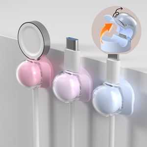 Clip de Plástico con Resorte para Cables, Diseño Moderno, Adhesivo Fuerte, Organizador de Cables para Sala de Estar, Venta al Por Mayor - Product Image 1