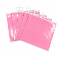 Pochette d'emballage transparente personnalisée en PE recyclable grand format avec fermeture éclair pour bijoux, boucles d'oreilles et colliers