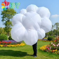Ballons lumineux LED suspendus en forme de nuage, éclairage gonflable pour plafond, ballon d'air avec ventilateur intégré, certifié CE, pour la publicité