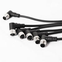 Câble de connecteur mâle femelle étanche industriel personnalisé IP67 IP38 M12 câble de connecteur de capteur 3 4 5 8 broches