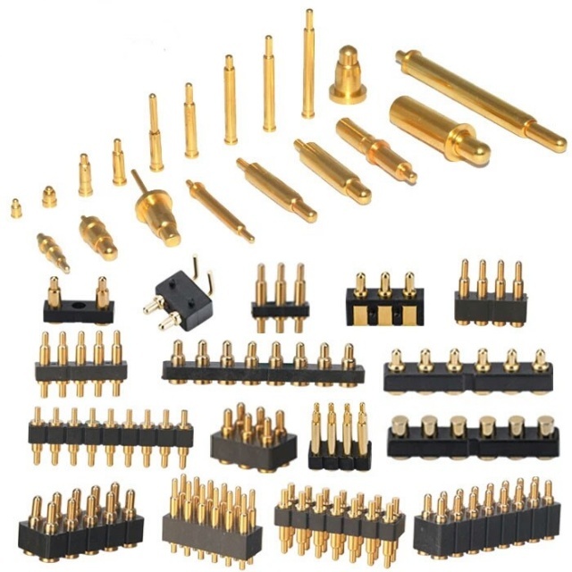 Custom Spring Probe Load Brass Pogo Pin Connector SMT Spring Thimble High Current Elastic Electrode Pogo Pin