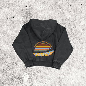 Sudadera con capucha de felpa lavada de invierno para hombre con patrón de letras impresas digitales Sudadera con capucha ecológica transpirable - Product Image 2