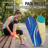Semelles orthopédiques de soutien de la voûte plantaire, écologiques, douces, lavables, respirantes, confortables, en gel PU pour chaussures