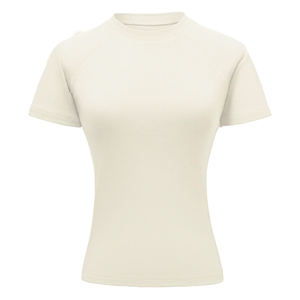 Camiseta de algodón con cuello redondo 2025 Primavera/Verano manga raglán para mujer - Product Image 1