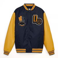 Veste de baseball personnalisée de haute qualité HGJ2001, veste varsity avec patchs en chenille brodés