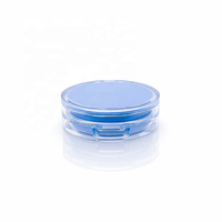 Boîte à fond de teint ronde bleue en plastique de haute qualité pour maquillage, boîte à coussin d'air – Grande Vente