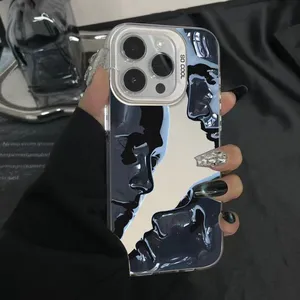 Custom Personality Artistic Design <span class=keywords><strong>Art</strong></span> statua IMD Design lente di protezione custodia del telefono opaco Cover per iPhone 15 14 13 Pro Max - Product Image 6