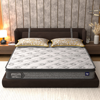 Matelas hybride Abubilla 10 pouces à ressorts ensachés, 7 zones de confort, anti-stress, respirant, livré en boîte