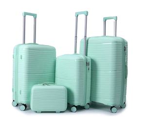 고품질 전체 PP 쉘 여행용 캐리어 세트 360도 PP 나일론 휠 14/20/24/28인치 내구성 트롤리 케이스 - Product Image 4