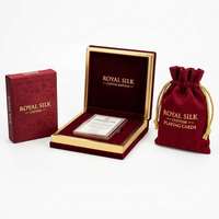 Cartes à Jouer Personnalisées en Soie avec Finition Dorée en Relief, Noyau en Papier Noir, Jeu de Luxe, Boîte Cadeau Personnalisée en Papier pour Hôtels