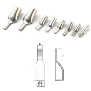 Chaer Busbar 4Mm 6Mm 10Mm 16Mm 25Mm 35Mm 50Mm 70Mm 95Mm Koperen Batterij Kabel Lug C45 Pin-Vormige Naakte Terminal