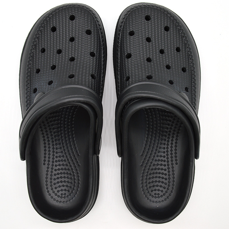 Men and Women Slippers Summer Clog Couples Baotou Beach Shoes EVA Garden Shoes