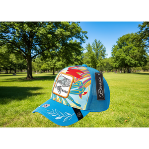 Gorra Trucker Bonvie de 6 Paneles, Malla Transpirable, Unisex, para Pesca, con Bordado de Lubina, Estilo Casual de Primavera/Verano - Product Image 2
