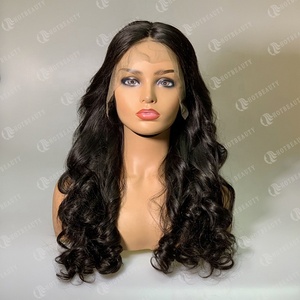 Peluca de cabello humano sin procesar, peluca de cabello Funmi con rizo de <span class=keywords><strong>huevo</strong></span> de 12a, doble estiramiento, venta al por mayor - Product Image 1